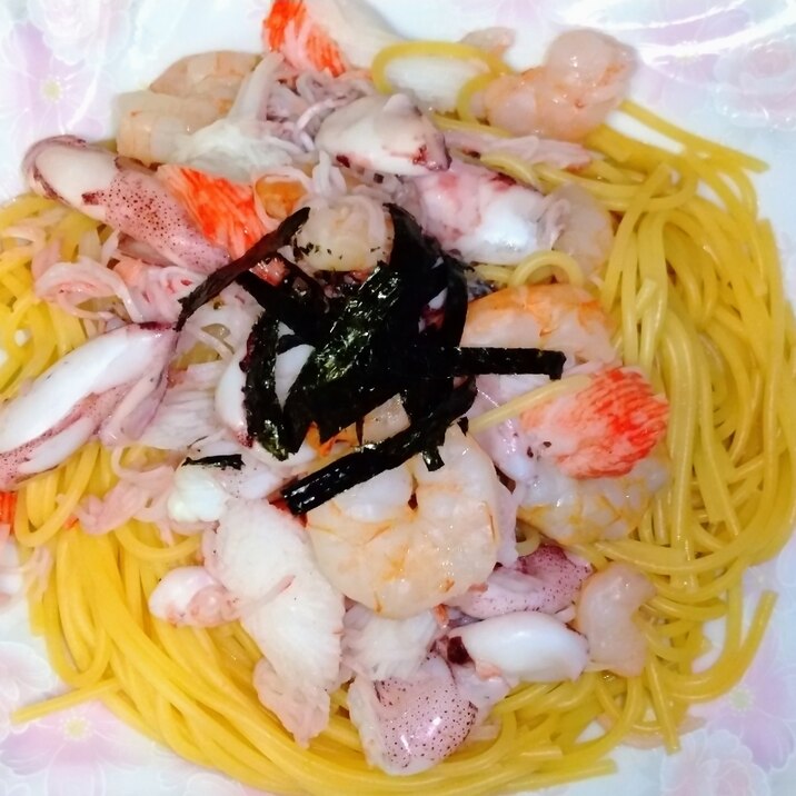 ☆今旬のヒイカの和風海鮮パスタ